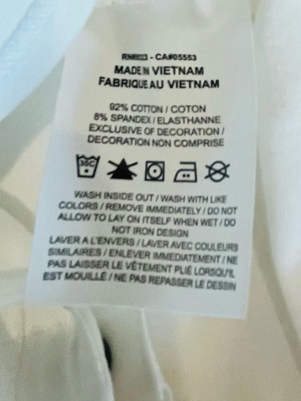 Nike Bodysuit Tee Shirt White